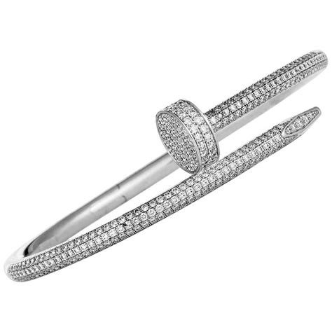 bracelet cartier clou femme|cartier clou bracelet diamonds.